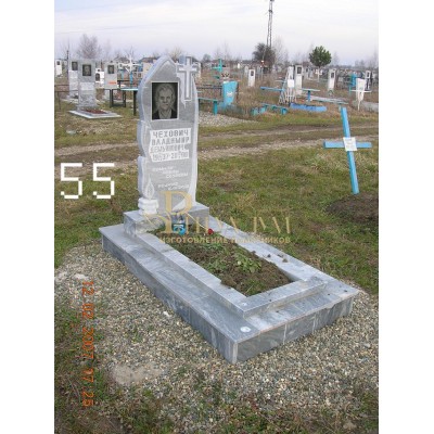 Памятник из мрамора стандарт 55 — ritualum.ru